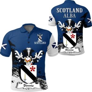 Bennie or Binnie Scottish Family Crest Scotland Special Polo Shirt - Golf Shirt A7