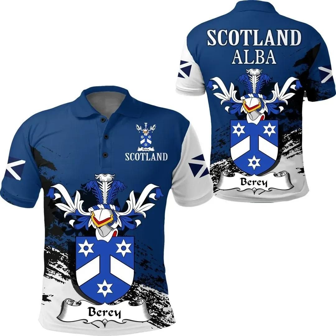 Berey Scottish Family Crest Scotland Special Polo Shirt - Golf Shirt A7 Berey Scottish Family Crest Scotland Special Polo Shirt - Golf Shirt A7