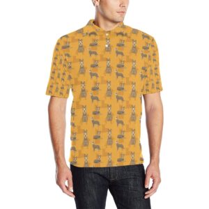 Berger Picard Pattern Print Design 01 Men Polo Shirt