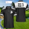 Best Papa By Par Custom Name Polo Shirt