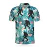 Bigfoot Tropical 3D All Over Printed Short Sleeve Polo Shirt