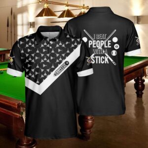 Billiard I Beat People With A Stick Polo Shirt