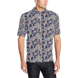 Bird Of Paradise Pattern Print Design 03 Men Polo Shirt