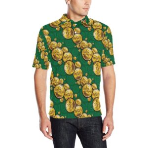 Bitcoin Pattern Print Design Do02 Men Polo Shirt