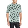 Black Cat Pattern Print Design 04 Men Polo Shirt
