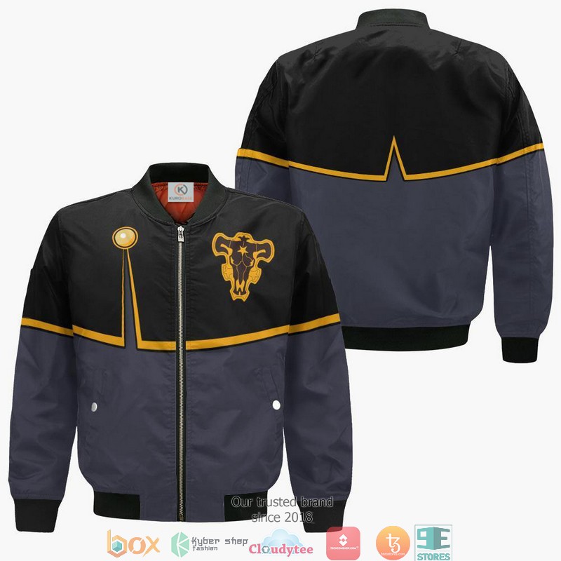 Black Clover Magna Swing Anime 3D Bomber Jacket Black Clover Magna Swing Anime 3D Bomber Jacket