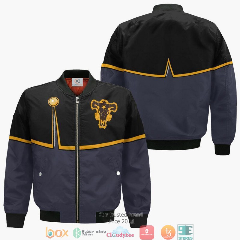 Black Clover Secre Swallowtail Anime 3D Bomber Jacket Black Clover Secre Swallowtail Anime 3D Bomber Jacket