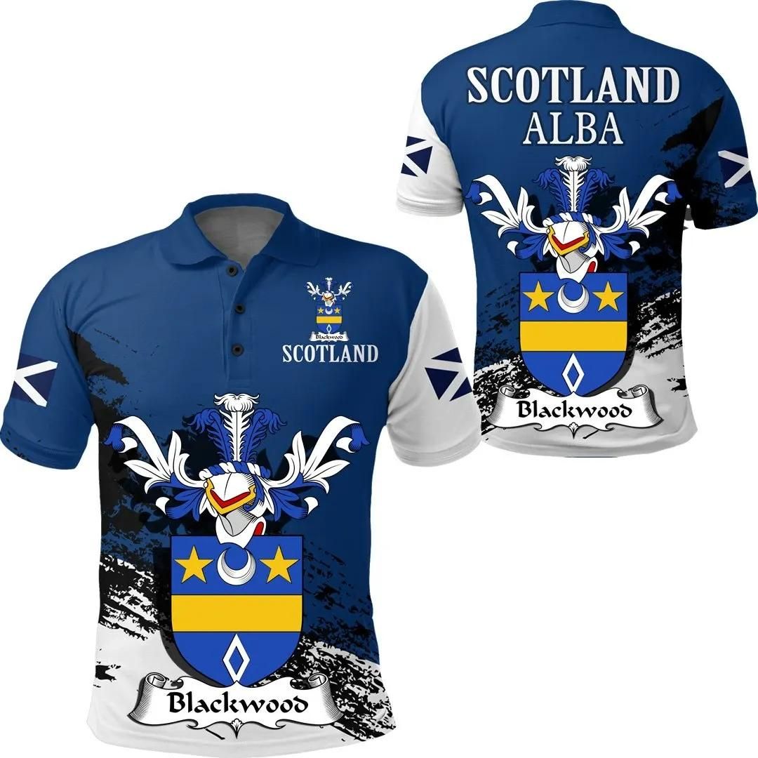 Blackwood Scottish Family Crest Scotland Special Polo Shirt - Golf Shirt A7 Blackwood Scottish Family Crest Scotland Special Polo Shirt - Golf Shirt A7