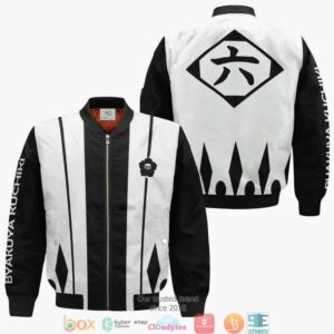 Bleach Byakuya Kuchiki Sixth Division Anime 3D Bomber Jacket