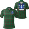 Blegywryd (AP DINAWAL) Wales Polo Shirt - Welsh National Tartan A7