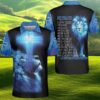 Blue Lion Cross Jesus Is My God Polo Shirt
