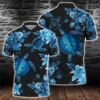 Blue Sea Turtle Hawaiian Polo Shirt All Over Print