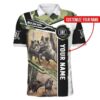 Boar Hunting Camo Custom Name Polo Shirt #Kv