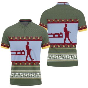 Boba Fett Nordic Christmas Knitting Pattern 3D Polo Shirt