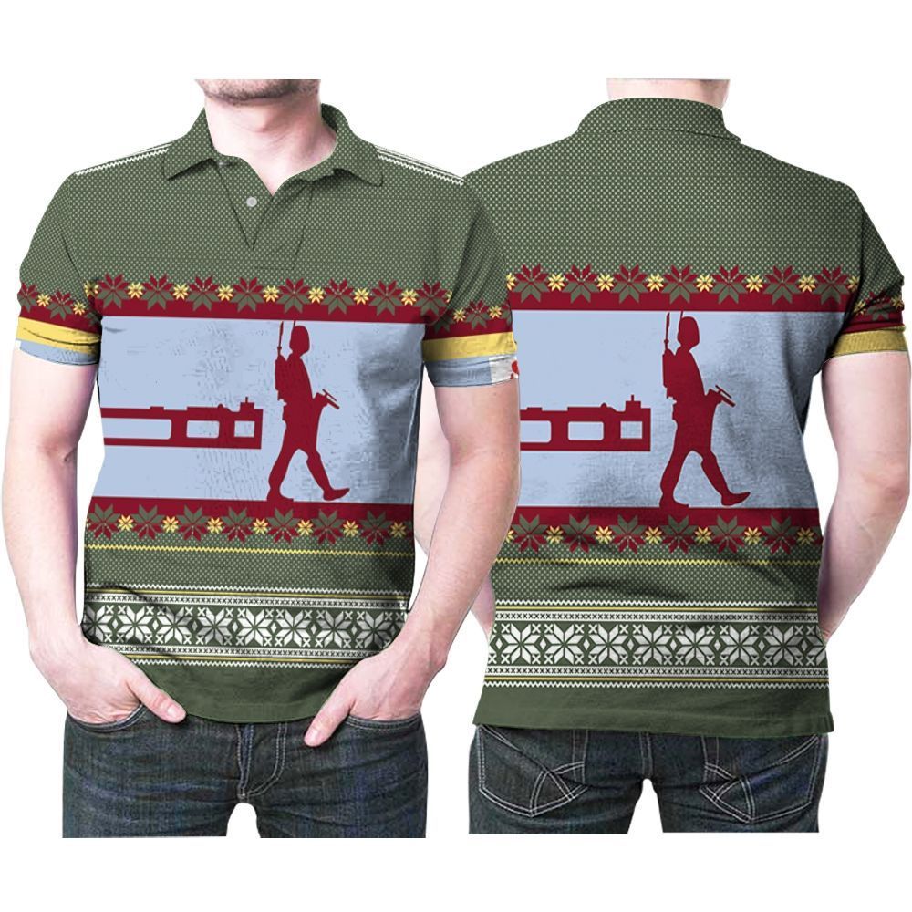 Boba Fett Nordic Christmas Knitting Pattern 3D Polo Shirt Hoodie 3D Sweater Boba Fett Nordic Christmas Knitting Pattern 3D Polo Shirt Hoodie 3D Sweater