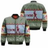 Boba Fett Nordic Christmas Knitting Pattern 3D T Shirt Hoodie Sweater Bomber Jacket Model 522 Bomber Jacket