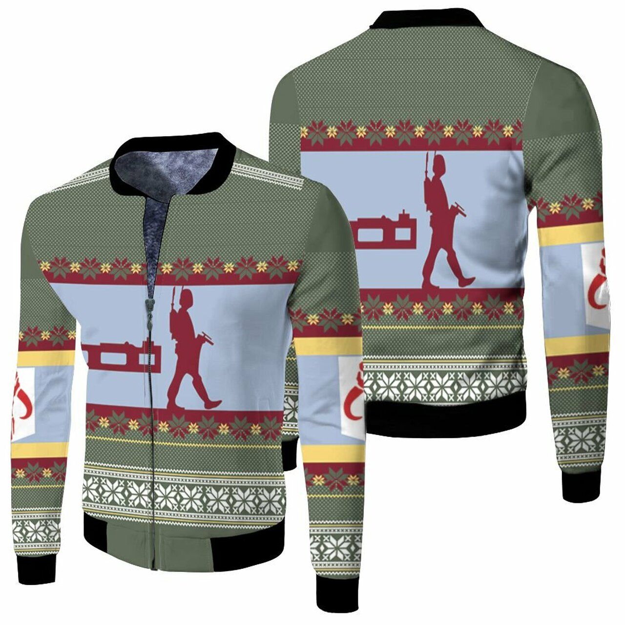 Boba Fett Nordic Christmas Knitting Pattern 3D T Shirt Hoodie Sweater Jersey Bomber Jacket Model 525 Bomber Jacket Boba Fett Nordic Christmas Knitting Pattern 3D T Shirt Hoodie Sweater Jersey Bomber Jacket Model 525 Bomber Jacket