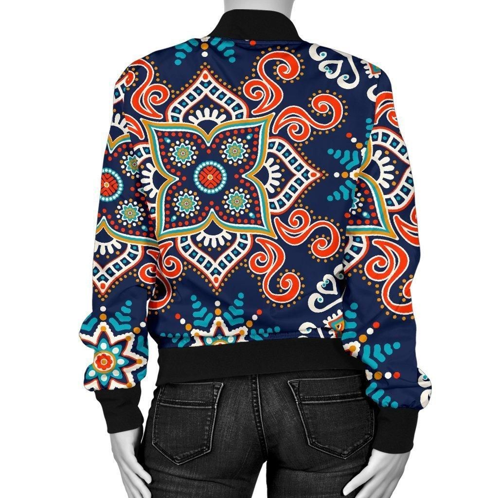 Bohemian-Pattern-Print-Women-Casual-Bomber-Jacket-2