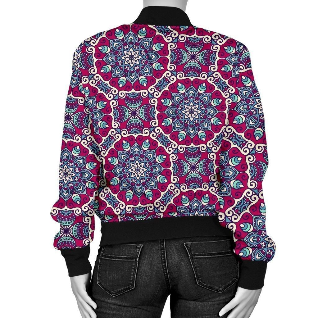 Bohemian-Print-Pattern-Women-Casual-Bomber-Jacket-2