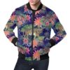 Bohemian Tiger Pattern Print Mens Bomber Jacket