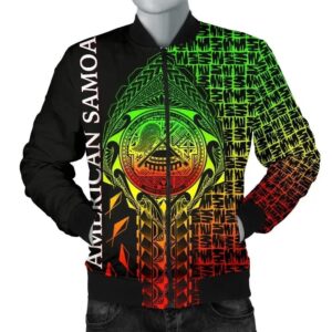 Bomber Jacket American Samoa - AS Seal Rocket Style (Reggae)- BN18 Bomber Jacket