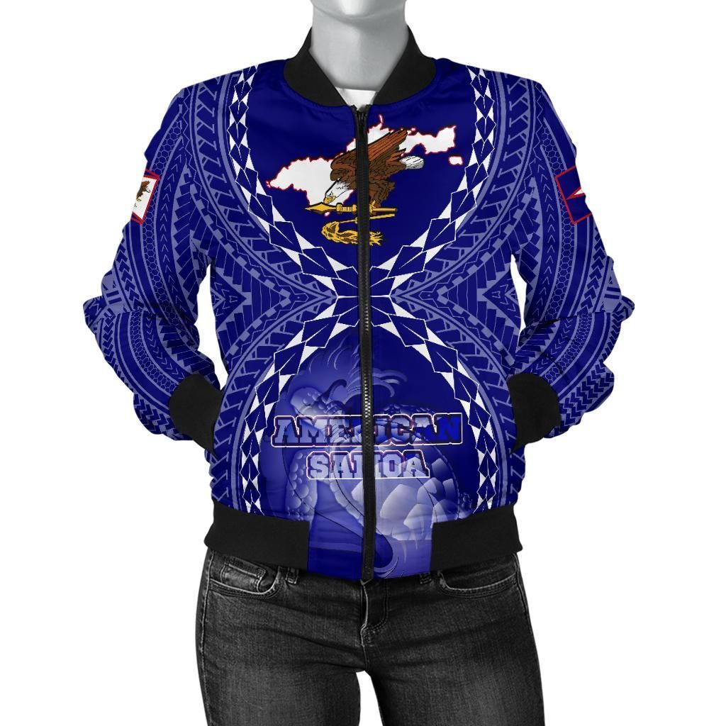 Bomber Jacket American Samoa Polynesian - American Samoa Flag with Polynesian Tattoo - BN18 Bomber Jacket Bomber Jacket American Samoa Polynesian - American Samoa Flag with Polynesian Tattoo - BN18 Bomber Jacket