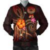 Bomber Jacket American Samoa Polynesian - Legend of American Samoa (Red) - BN15