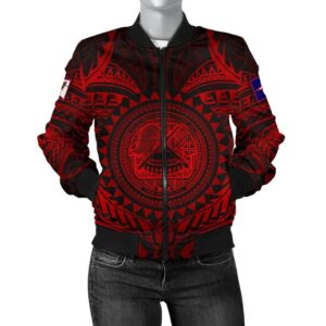 Bomber Jacket American Samoa Polynesian - Red Seal - BN18 Bomber Jacket
