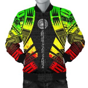 Bomber Jacket American Samoa - Polynesian Tattoo Reggae - BN0110 Bomber Jacket