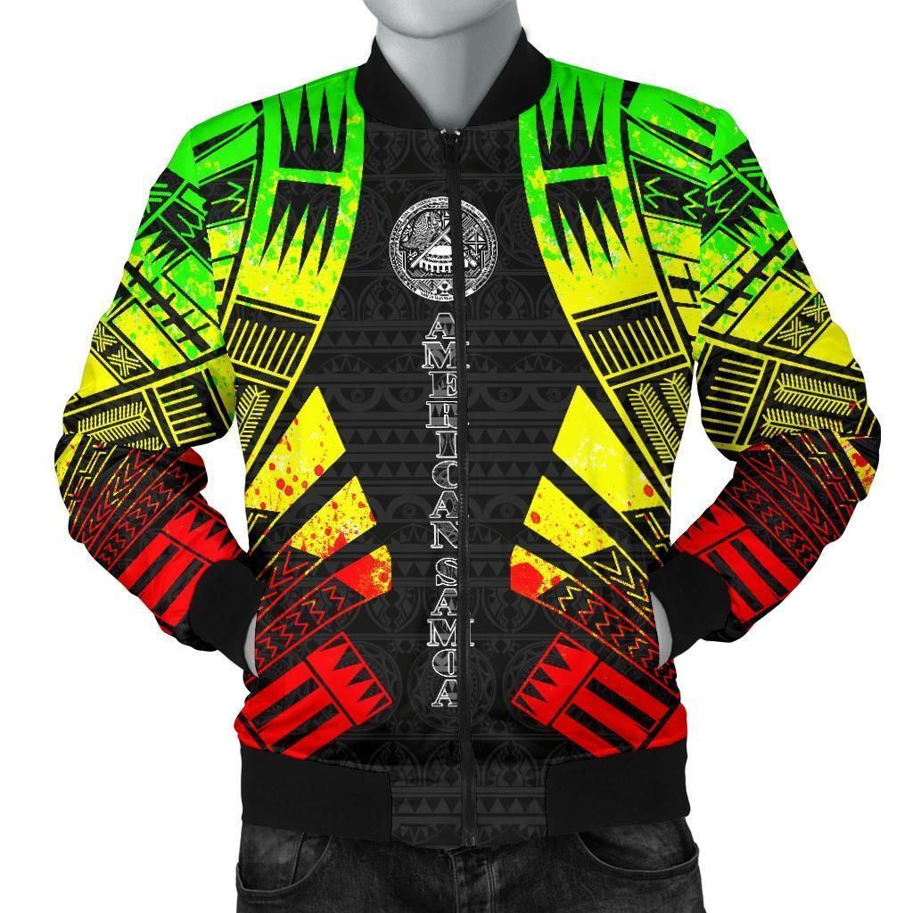 Bomber Jacket American Samoa - Polynesian Tattoo Reggae - BN0110 Bomber Jacket Bomber Jacket American Samoa - Polynesian Tattoo Reggae - BN0110 Bomber Jacket