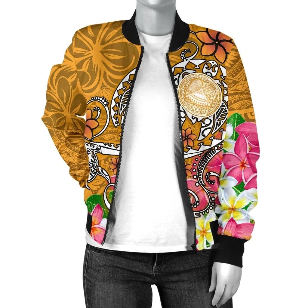 Bomber-Jacket-American-Samoa-Polynesian-Turtle-Plumeria-Gold-BN18-2