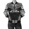Bomber Jacket Cook Islands Polynesian Chief - Black Version - Bn10 Bomber Jacket