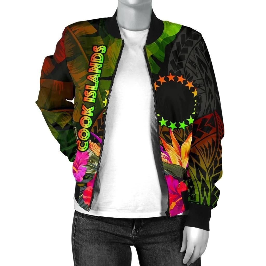 Bomber-Jacket-Cook-Islands-Polynesian-Hibiscus-and-Banana-Leaves-BN15-Bomber-Jacket-2