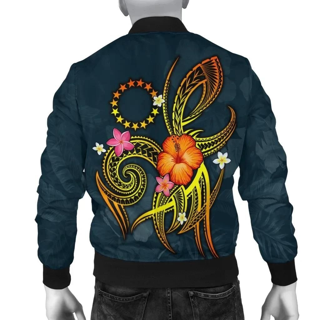 Bomber-Jacket-Cook-Islands-Polynesian-Personalised-Legend-of-Cook-Islands-Blue-BN15-Bomber-Jacket-1