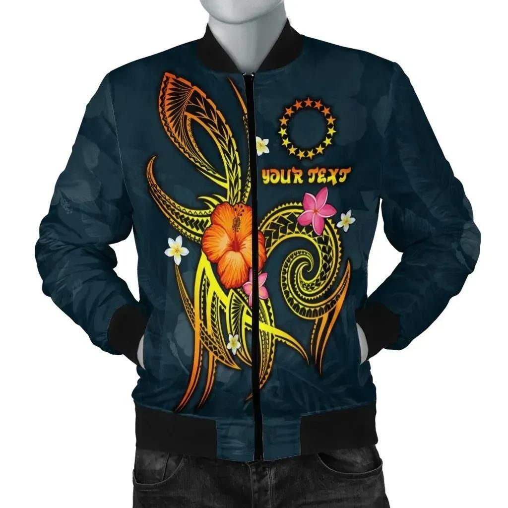 Bomber Jacket Cook Islands Polynesian Personalised - Legend of Cook Islands (Blue) - BN15 Bomber Jacket Bomber Jacket Cook Islands Polynesian Personalised - Legend of Cook Islands (Blue) - BN15 Bomber Jacket