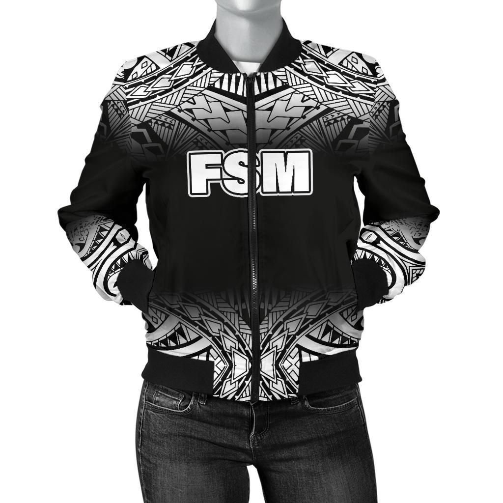 Bomber Jacket Federated States Of Micronesia - Fog Black Style - BN09 Bomber Jacket Bomber Jacket Federated States Of Micronesia - Fog Black Style - BN09 Bomber Jacket