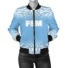 Bomber Jacket Federated States of Micronesia - Fog Blue Style - BN09 Bomber Jacket
