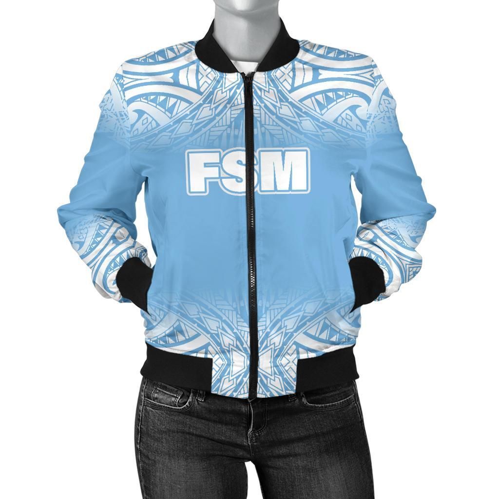 Bomber Jacket Federated States of Micronesia - Fog Blue Style - BN09 Bomber Jacket Bomber Jacket Federated States of Micronesia - Fog Blue Style - BN09 Bomber Jacket