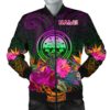 Bomber Jacket Federated States of Micronesia Personalised - Summer Hibiscus - BN15 Bomber Jacket