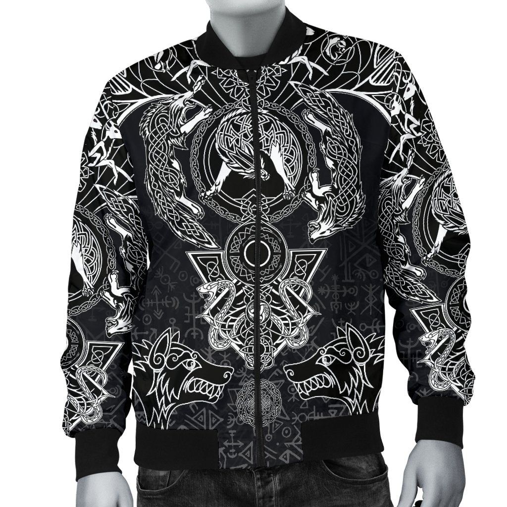 Bomber Jacket - Fenrir and Skoll & Hati A27 Bomber Jacket Bomber Jacket - Fenrir and Skoll & Hati A27 Bomber Jacket