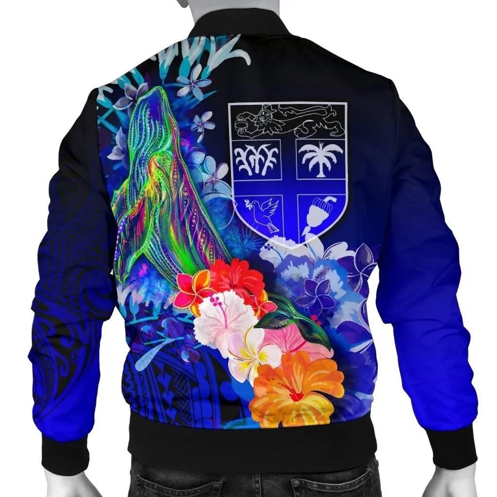 Bomber-Jacket-Fiji-Custom-Personalised-Humpback-Whale-with-Tropical-Flowers-Blue-BN18-Bomber-Jacket-1