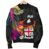 Bomber Jacket Fiji - Polynesian Hibiscus Pattern - BN39 Bomber Jacket
