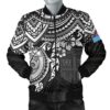 Bomber Jacket Fiji Polynesian - White Turtle - BN1518 Bomber Jacket
