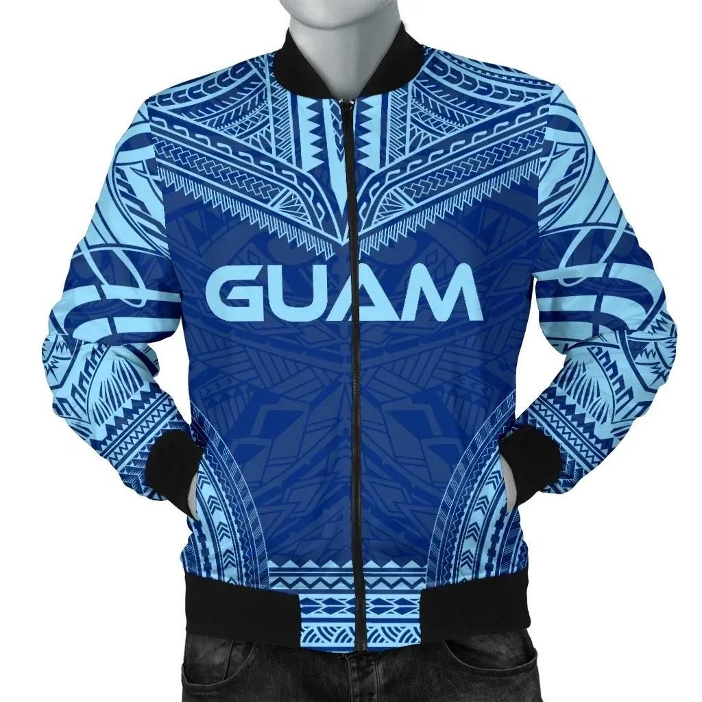 Bomber Jacket Guam Flag Polynesian Chief - Bn10 Bomber Jacket Bomber Jacket Guam Flag Polynesian Chief - Bn10 Bomber Jacket