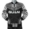 Bomber Jacket Guam Polynesian Chief - Black Version - Bn10 Bomber Jacket