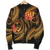 Bomber Jacket Guam Polynesian - Gold Plumeria - BN11 Bomber Jacket