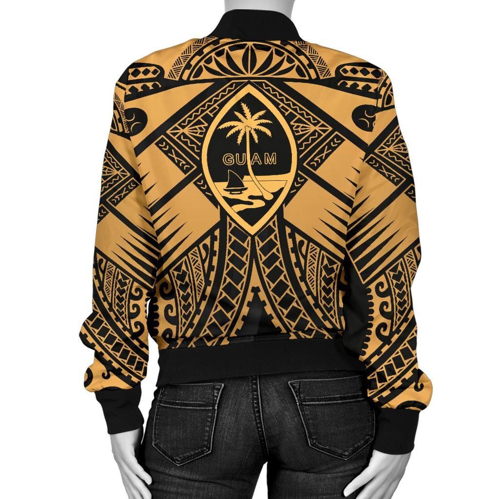 Bomber-Jacket-Guam-Polynesian-Guam-Gold-Seal-with-Polynesian-Tattoo-BN18-Bomber-Jacket-1