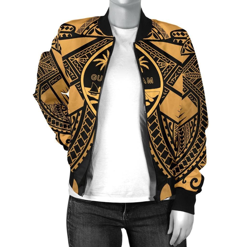 Bomber-Jacket-Guam-Polynesian-Guam-Gold-Seal-with-Polynesian-Tattoo-BN18-Bomber-Jacket-2