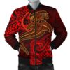 Bomber Jacket Guam Polynesian - Red Shark Polynesian Tattoo - BN18 Bomber Jacket