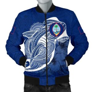 Bomber Jacket Guam Shark Coat Of Arms TH4 Bomber Jacket